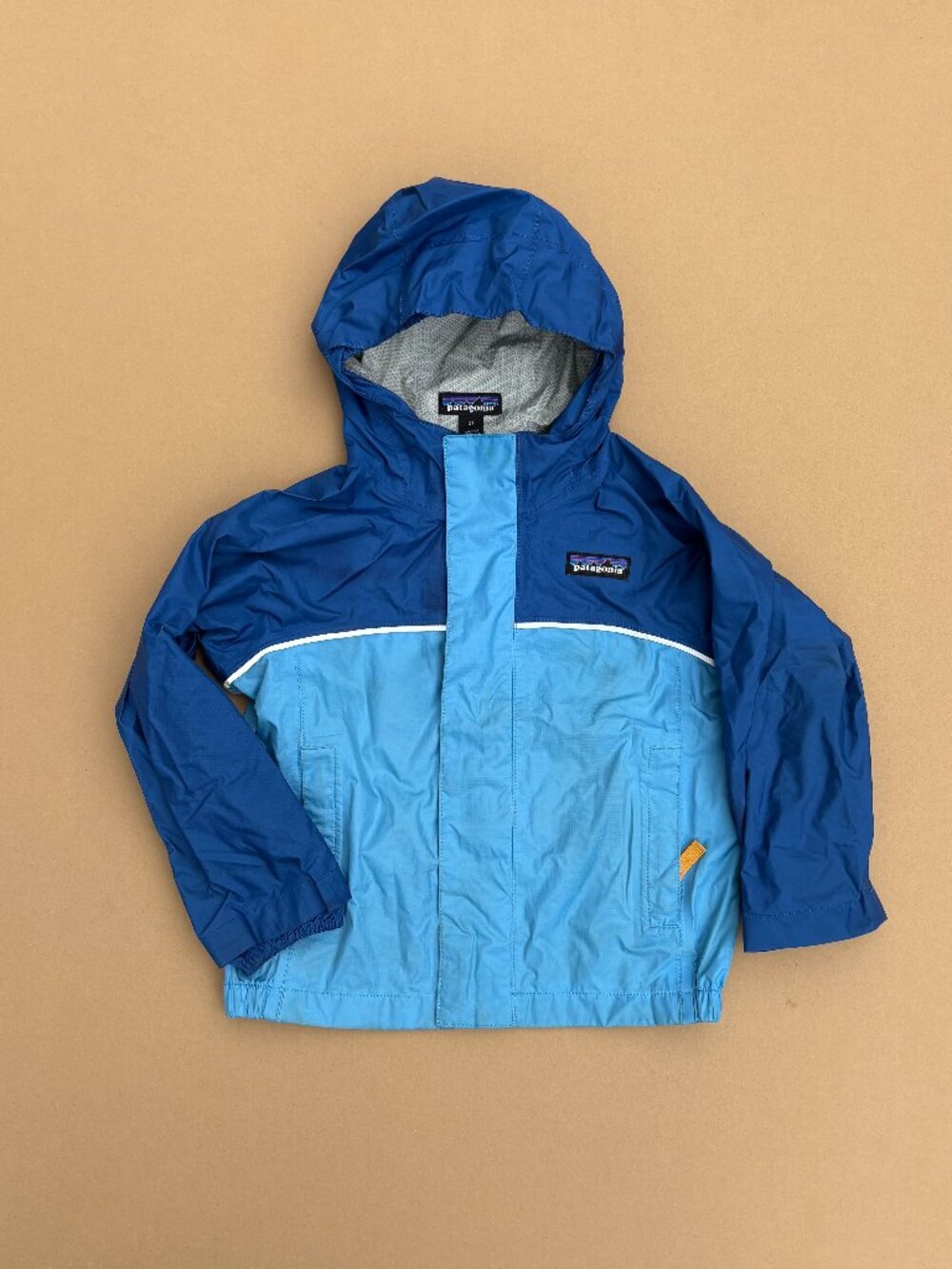 Toddler patagonia rain jacket blue 2t